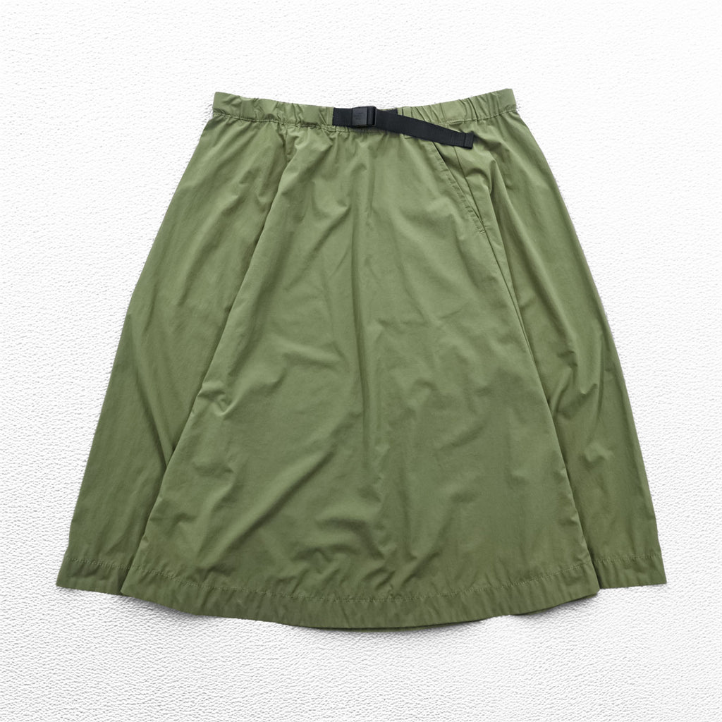 THE NORTH FACE Picnic Skirt M Khaki Waterproof with Belt NBW41705