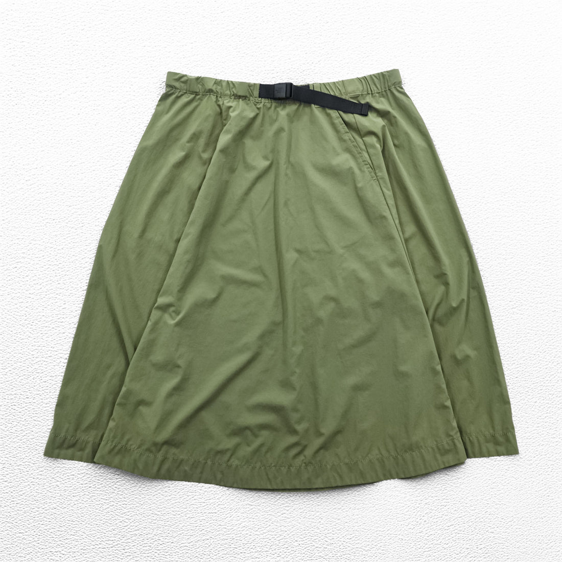 THE NORTH FACE ピクニック スカート M カーキ 防水 ナイロン ベルト付 NBW41705
