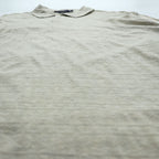 Polo Ralph Lauren 90s Rugby Shirt, Size XL, Beige, Made in Peru, Pima Cotton