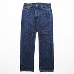Levi Strauss 501 Big E Denim Pants Jeans, Size L, Dark Blue, Leather Patch, Button Fly, 00501-0162