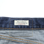 Levi Strauss 501 Big E Denim Pants Jeans, Size L, Dark Blue, Leather Patch, Button Fly, 00501-0162