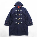 Vintage 70s VAN-JAC- 1970s Japan Made Coat, Size M, Navy, Tartan Checked Lining, Chin Strap, Ivy League/Traditional Style