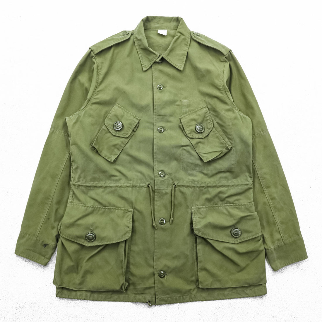 90年代 ヴィンテージ カナダ軍 MK2 コンバットジャケット フィールドジャケット M カーキ ドローコード エポレット ミリタリー カナダ製