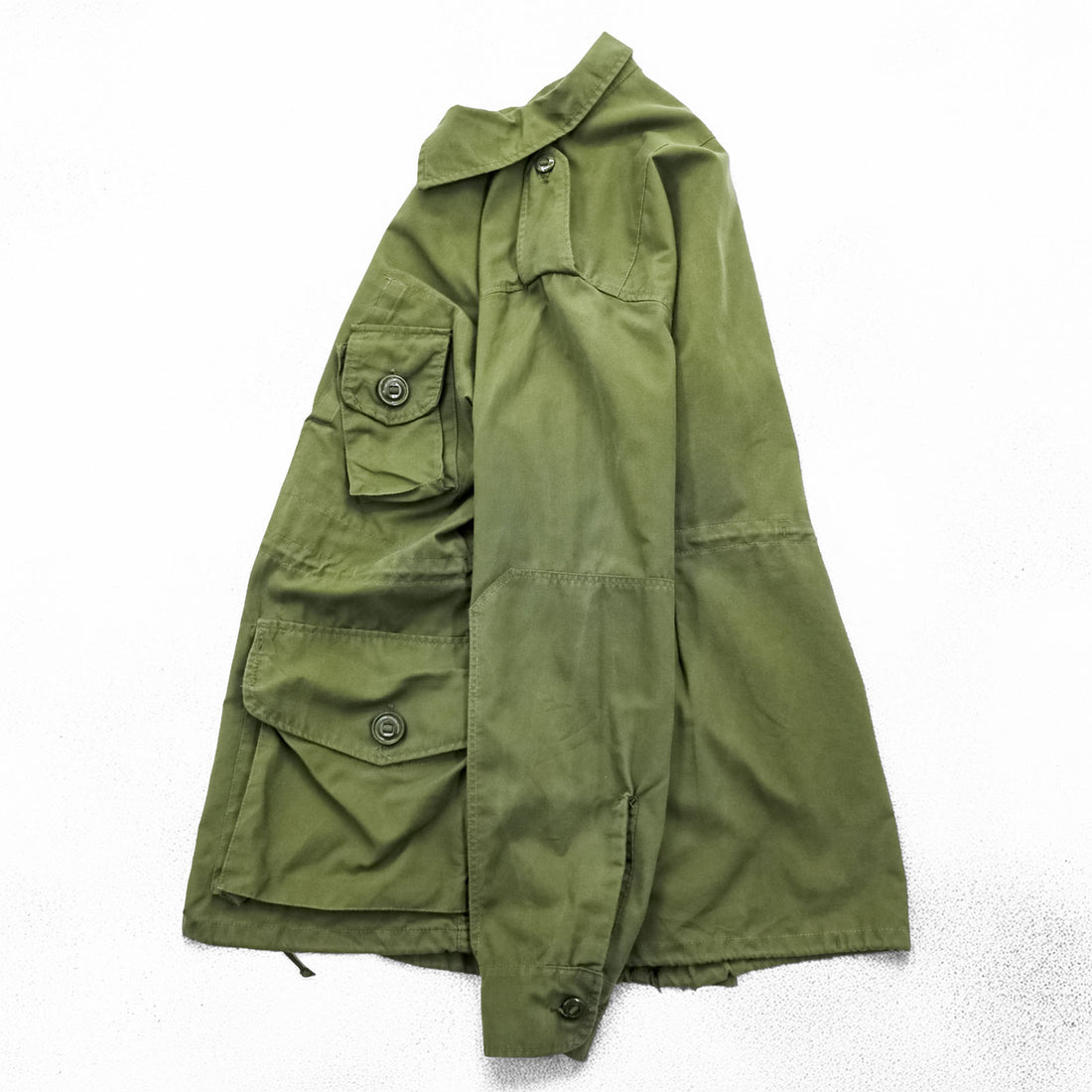 90年代 ヴィンテージ カナダ軍 MK2 コンバットジャケット フィールドジャケット M カーキ ドローコード エポレット ミリタリー カナダ製
