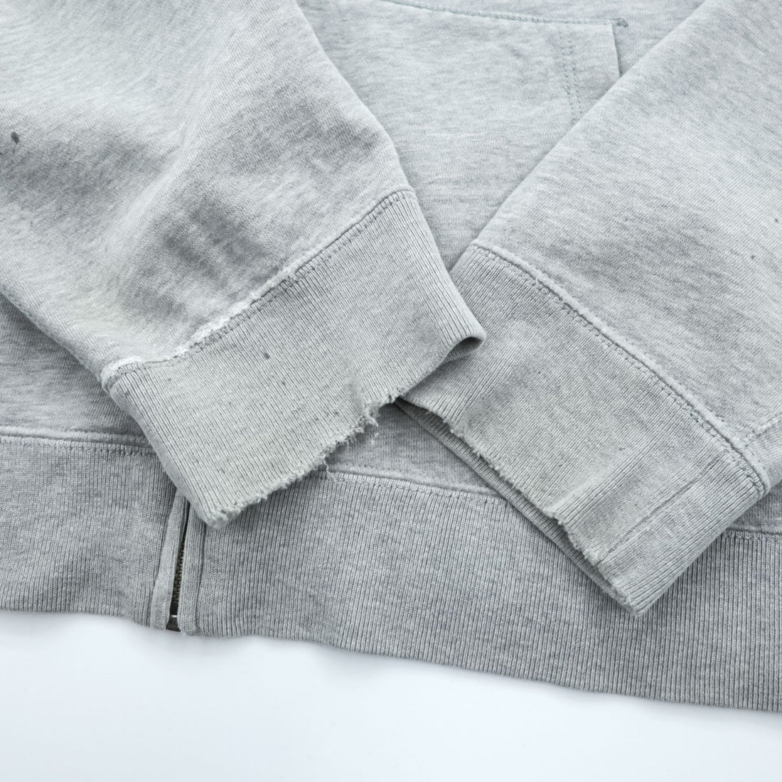 Polo Ralph Lauren 90s Reverse Weave Zip Up Hoodie XL~ Gray with Small Pony Embroidery