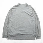 Polo Ralph Lauren 90年代 長袖ポロシャツ ラガーシャツ XL グレー 鹿の子 スモールポニー刺繍