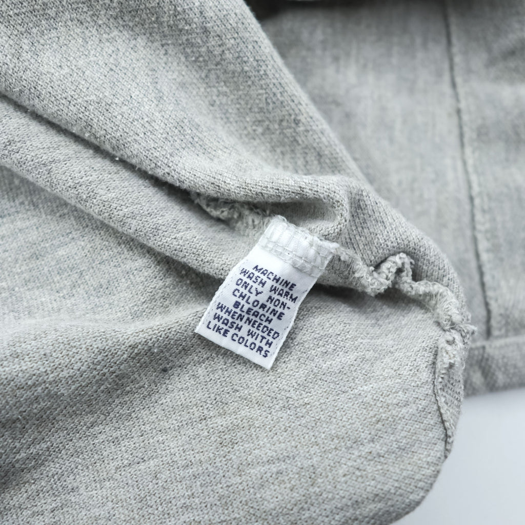 Polo Ralph Lauren 90年代 長袖ポロシャツ ラガーシャツ XL グレー 鹿の子 スモールポニー刺繍