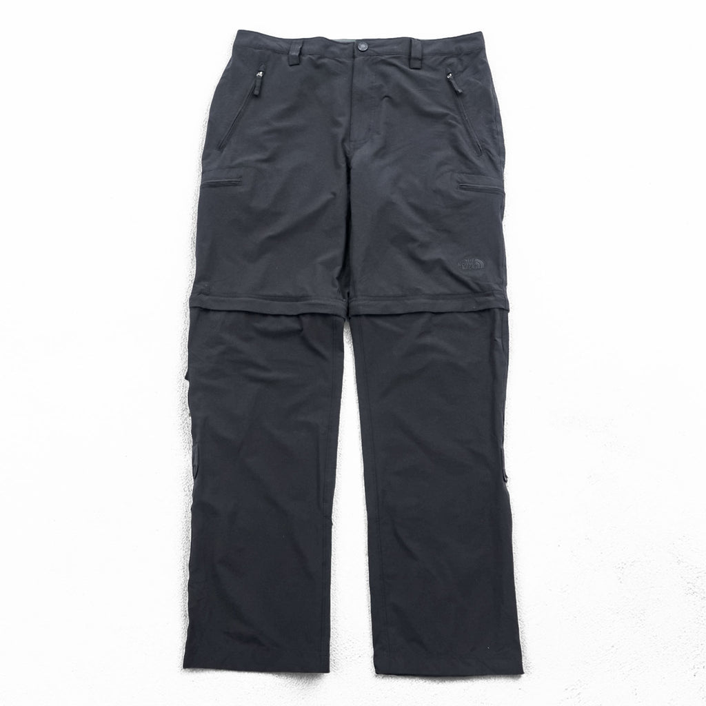 THE NORTH FACE Outdoor 2-Way Convertible Long Pants Shorts L Black Wanderhose Trekkinghose US Standard A6NH