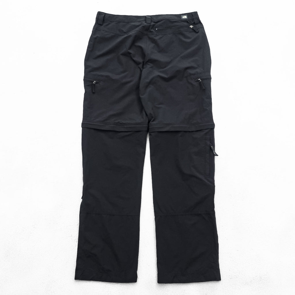 THE NORTH FACE Outdoor 2-Way Convertible Long Pants Shorts L Black Wanderhose Trekkinghose US Standard A6NH