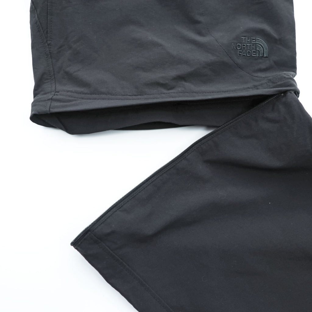 THE NORTH FACE Outdoor 2-Way Convertible Long Pants Shorts L Black Wanderhose Trekkinghose US Standard A6NH