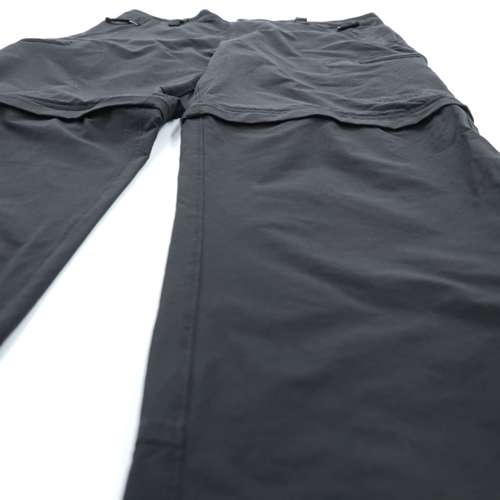 THE NORTH FACE Outdoor 2-Way Convertible Long Pants Shorts L Black Wanderhose Trekkinghose US Standard A6NH