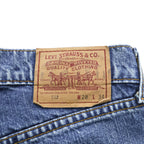 Levi Strauss 90s 512 Denim Pants Jeans XS Blue Button back 359 512-02