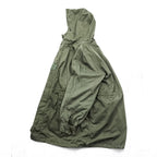 70s French Military Vintage M-64 Mod Parka Field Parka XL Drawstring AILEE Zipper Military