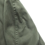70s French Military Vintage M-64 Mod Parka Field Parka XL Drawstring AILEE Zipper Military