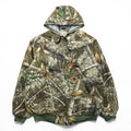 Carhartt Remake Reconstructed Realtree Camo Active Jacket Hoodie L Brown, Khaki