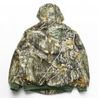 Carhartt Remake Reconstructed Realtree Camo Active Jacket Hoodie L Brown, Khaki