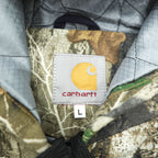 Carhartt Remake Reconstructed Realtree Camo Active Jacket Hoodie L Brown, Khaki