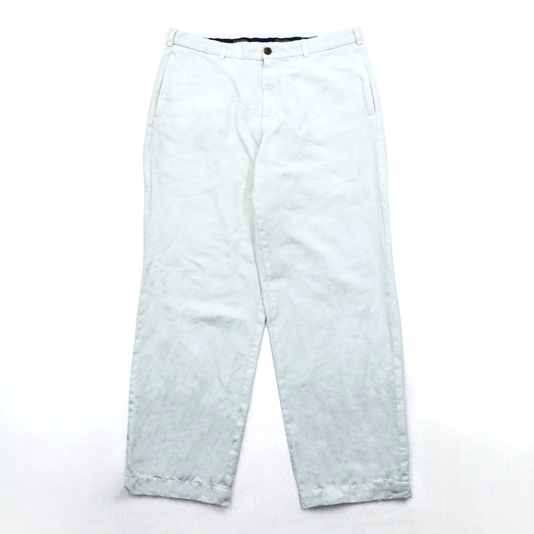 Brooks Brothers リネン スラックス サマー パンツ L ホワイト テーパード HUDSON