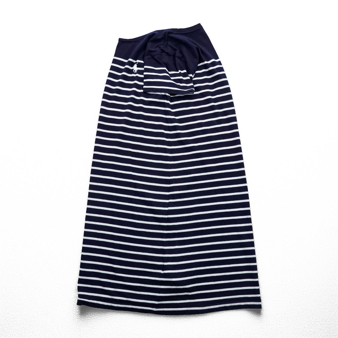 Polo Ralph Lauren ボーダー 半袖 Tシャツ ワンピース S ネイビー ホワイト コットン