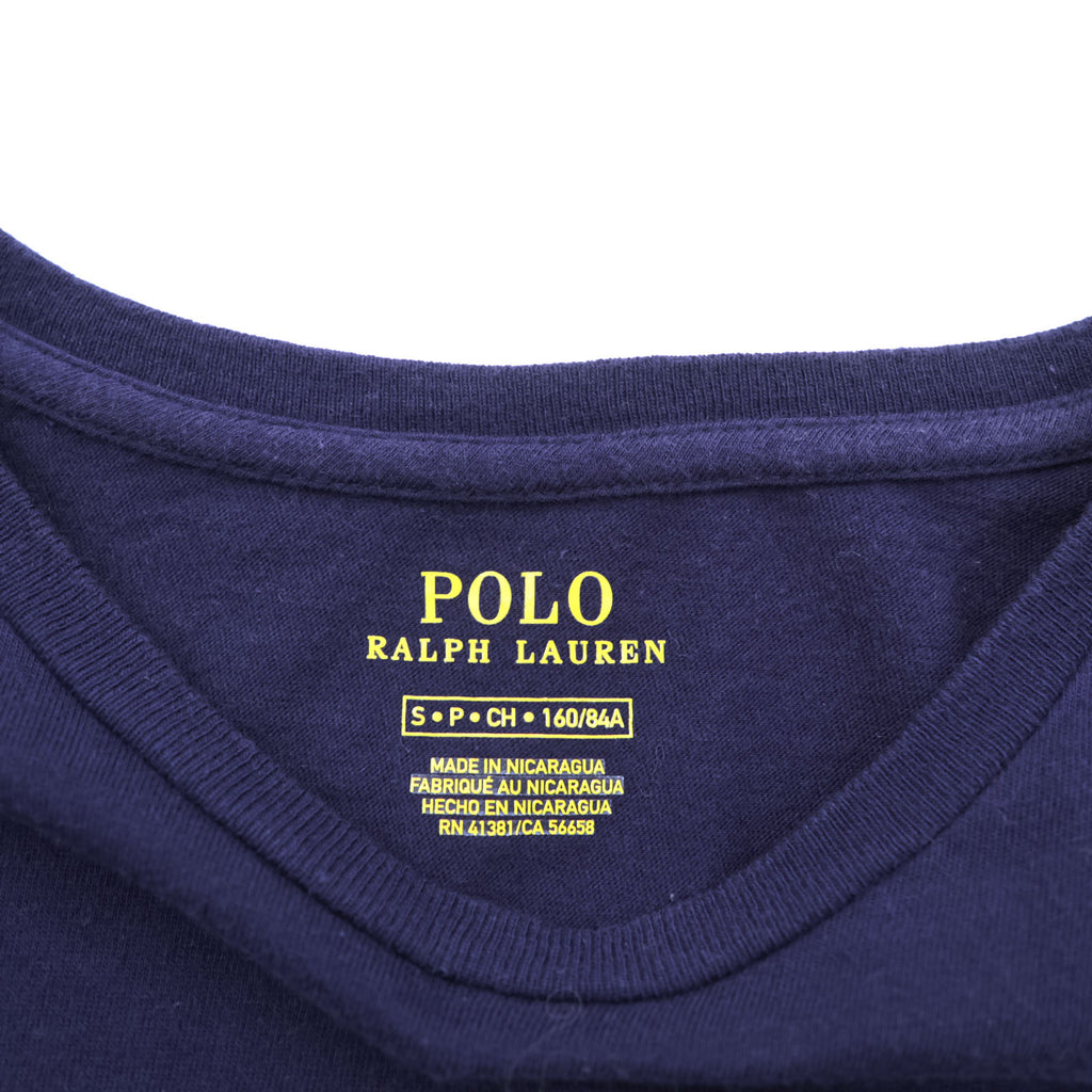 Polo Ralph Lauren ボーダー 半袖 Tシャツ ワンピース S ネイビー ホワイト コットン