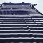 Polo Ralph Lauren ボーダー 半袖 Tシャツ ワンピース S ネイビー ホワイト コットン