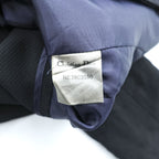 Mademoiselle Dior Cropped Jacket Black Rounded Collar 5 Button Wool Silk Short Women
