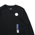 Faded Glory サーマル ロングスリーブ Tシャツ M ブラック ワッフル コットン 長袖 ロンT 未使用品