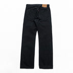 Levi's 501 ビッグE デニムパンツ ジーンズ M ブラック ストレート レザーパッチ ボタンフライ PREMIUM 00501-0165