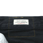 Levi's 501 ビッグE デニムパンツ ジーンズ M ブラック ストレート レザーパッチ ボタンフライ PREMIUM 00501-0165