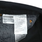 Levi's 501 ビッグE デニムパンツ ジーンズ M ブラック ストレート レザーパッチ ボタンフライ PREMIUM 00501-0165