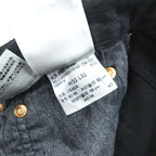 Levi's 501 ビッグE デニムパンツ ジーンズ M ブラック ストレート レザーパッチ ボタンフライ PREMIUM 00501-0165