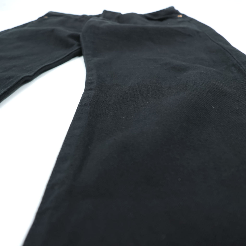 Levi's 501 ビッグE デニムパンツ ジーンズ M ブラック ストレート レザーパッチ ボタンフライ PREMIUM 00501-0165