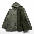French Army F2 Field Parka Olive Hooded Fleece Lined J.Veyrier Paris 1992 Size 104C Vintage