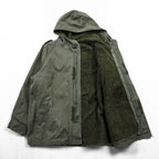 French Army F2 Field Parka Olive Hooded Fleece Lined J.Veyrier Paris 1992 Size 104C Vintage