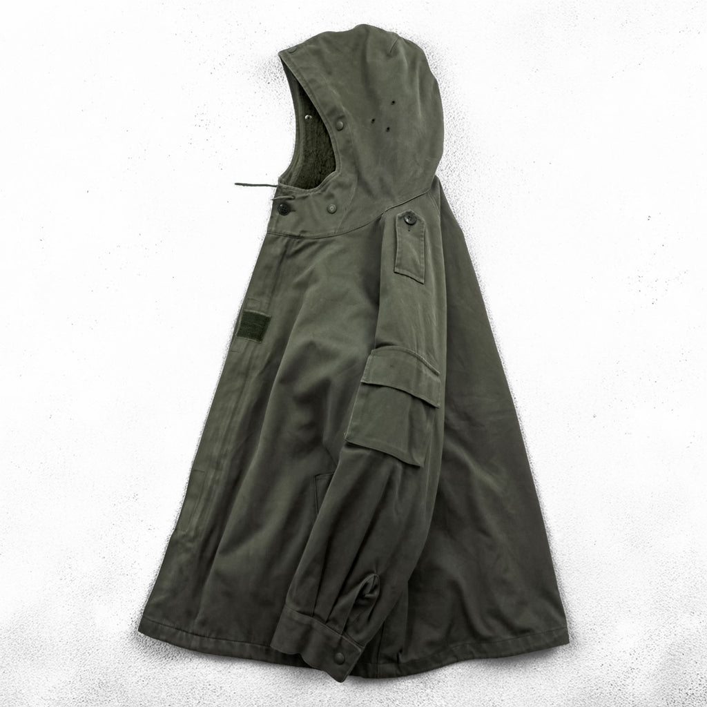 French Army F2 Field Parka Olive Hooded Fleece Lined J.Veyrier Paris 1992 Size 104C Vintage