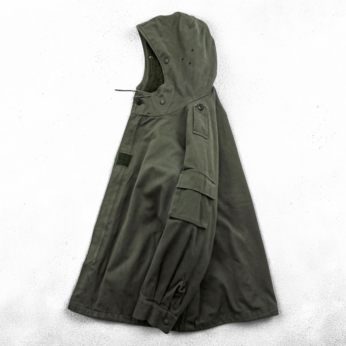 French Army F2 Field Parka Olive Hooded Fleece Lined J.Veyrier Paris 1992 Size 104C Vintage