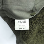 French Army F2 Field Parka Olive Hooded Fleece Lined J.Veyrier Paris 1992 Size 104C Vintage