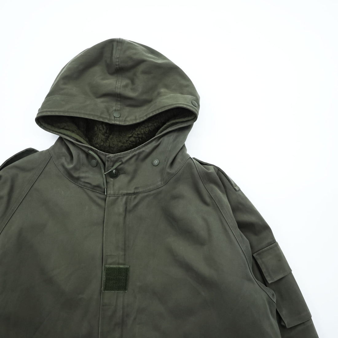 French Army F2 Field Parka Olive Hooded Fleece Lined J.Veyrier Paris 1992 Size 104C Vintage