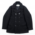 Schott USA製 ピーコート U.S.740N PEA JACKET メルトン ウール L ダークネイビー ミリタリー
