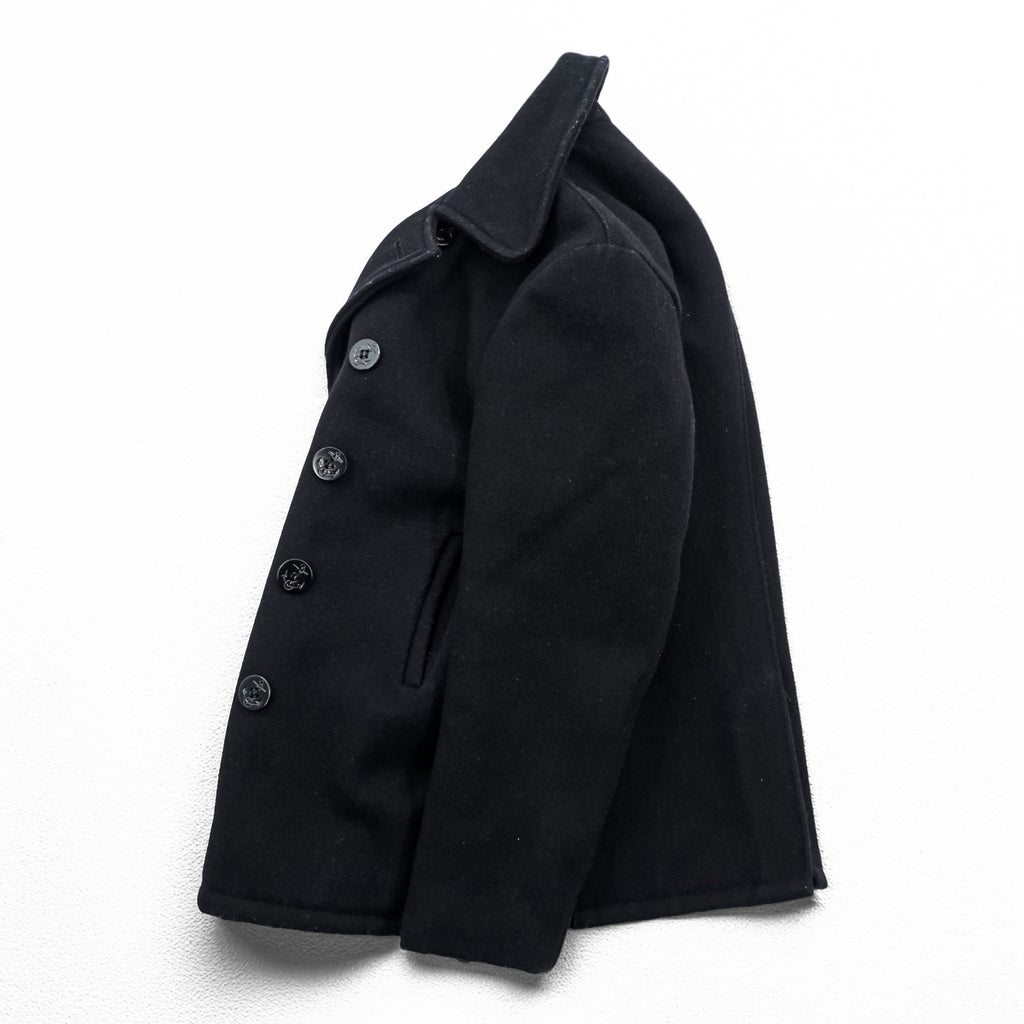 Schott USA製 ピーコート U.S.740N PEA JACKET メルトン ウール L ダークネイビー ミリタリー