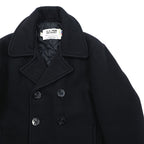 Schott USA製 ピーコート U.S.740N PEA JACKET メルトン ウール L ダークネイビー ミリタリー