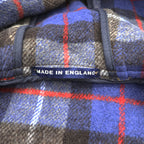 LONDON TRADITION 英国製 ダッフルコート メルトン ウール XL キャメル ブラウン 裏地チェック イギリス製