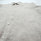 Tasso Elba リネンシャツ 長袖シャツ XL ベージュ 麻100%