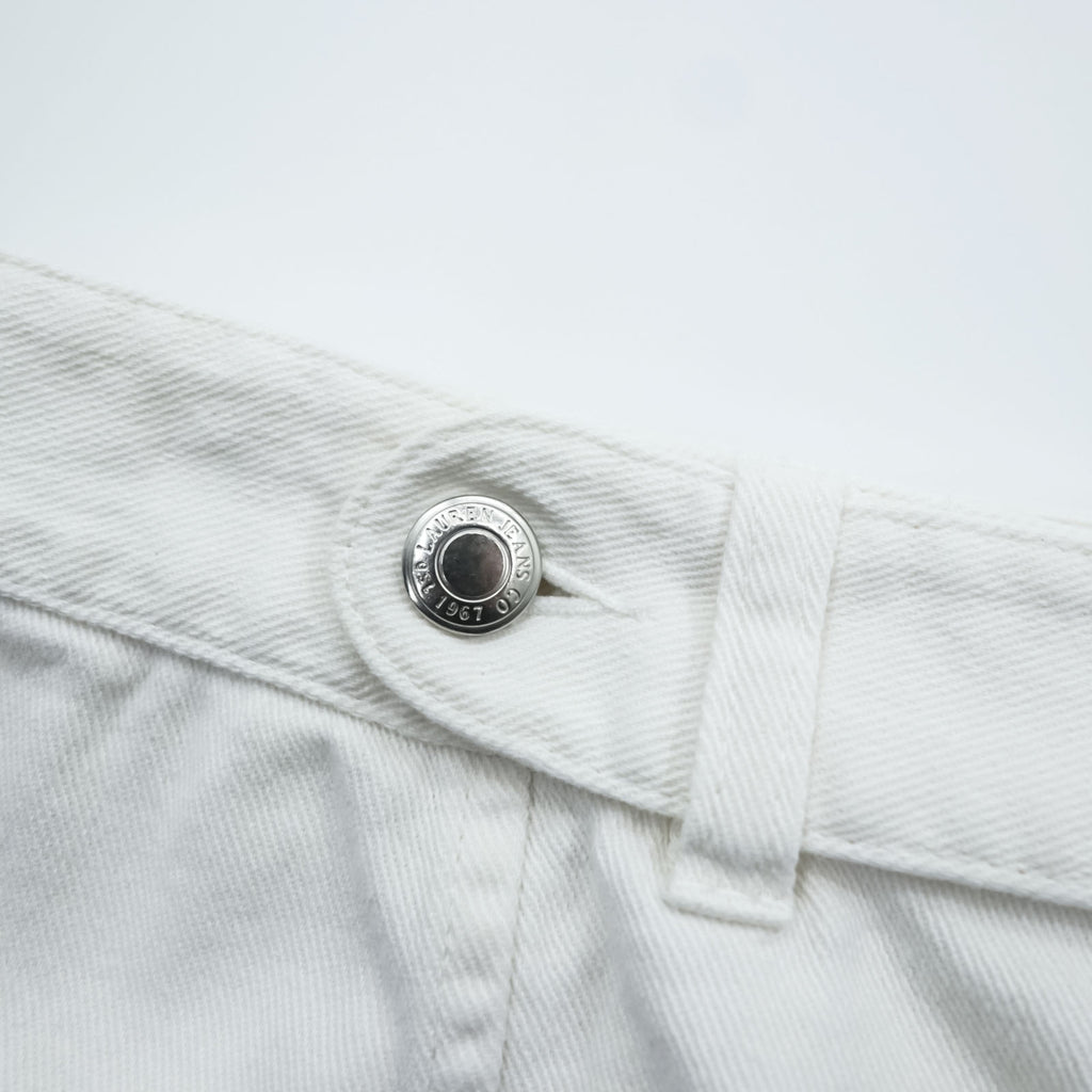 LAUREN RALPH LAUREN 90年代 ヴィンテージ マーメイドスカート XL ホワイト デニム フレア LAUREN JEANS CO.
