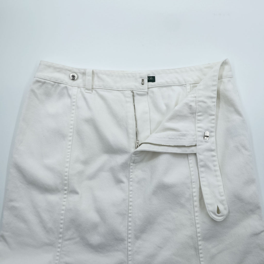 LAUREN RALPH LAUREN 90年代 ヴィンテージ マーメイドスカート XL ホワイト デニム フレア LAUREN JEANS CO.