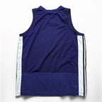 adidas 90s Vintage Game Shirt Tank Top, Size M, Navy, with International Flag Tag