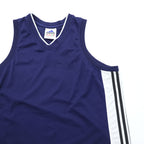 adidas 90s Vintage Game Shirt Tank Top, Size M, Navy, with International Flag Tag
