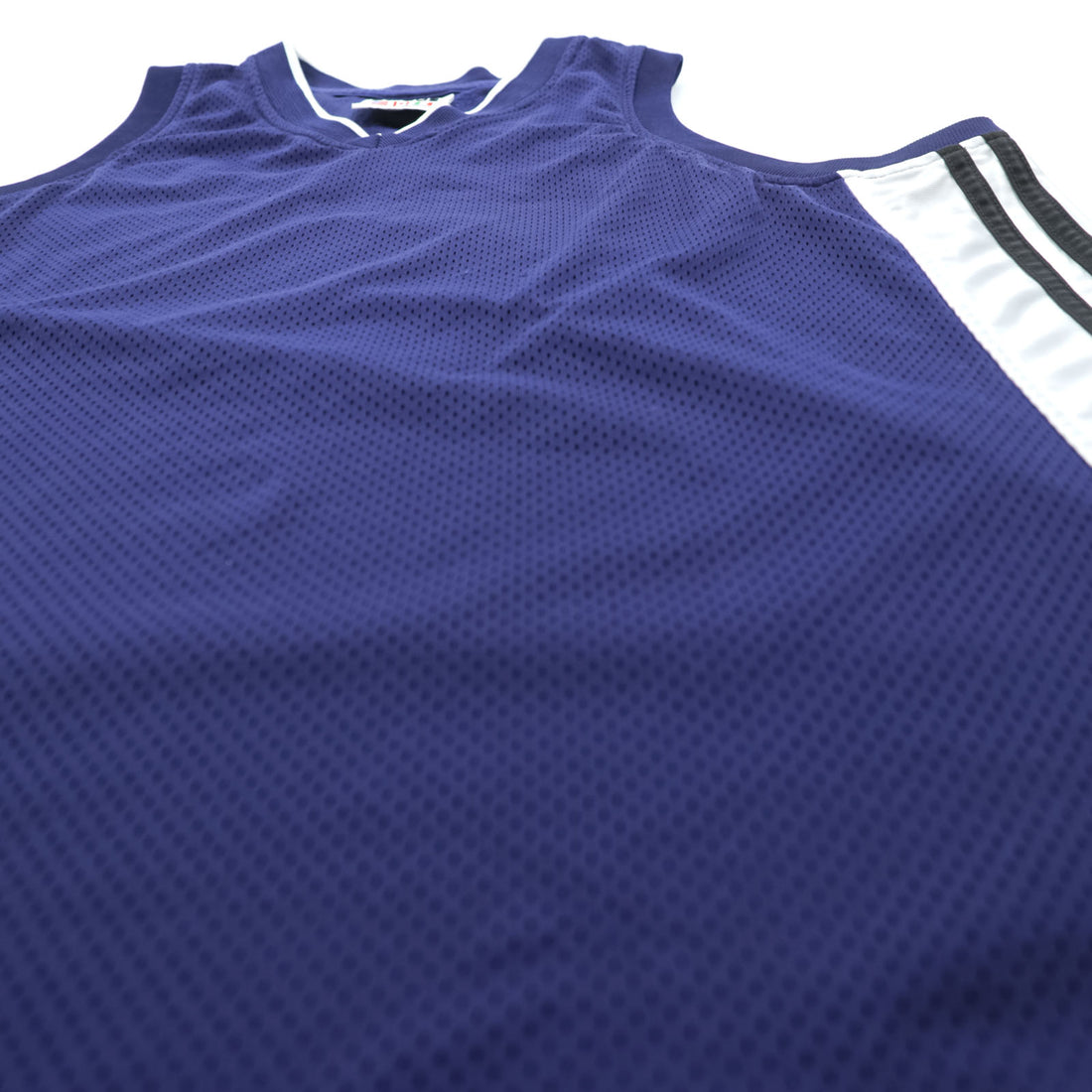 adidas 90s Vintage Game Shirt Tank Top, Size M, Navy, with International Flag Tag