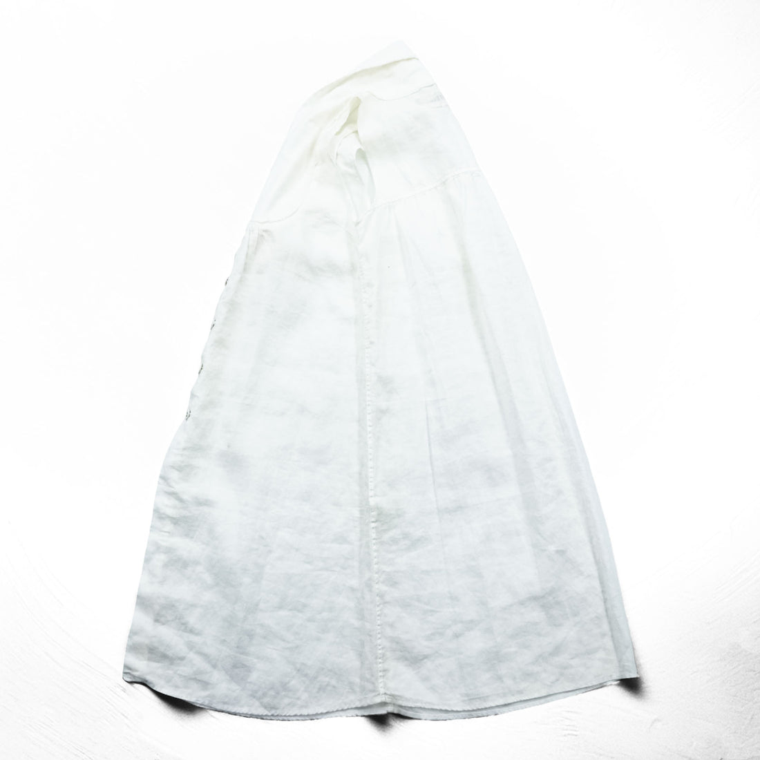 KAPITAL Japan Made Linen Sleeveless Dress S White Shirt