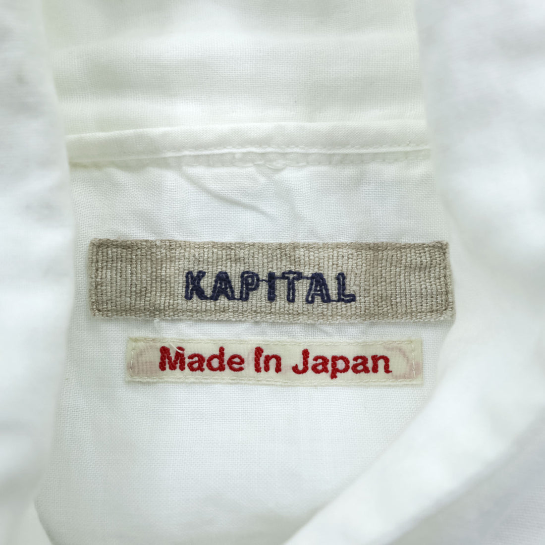 KAPITAL Japan Made Linen Sleeveless Dress S White Shirt